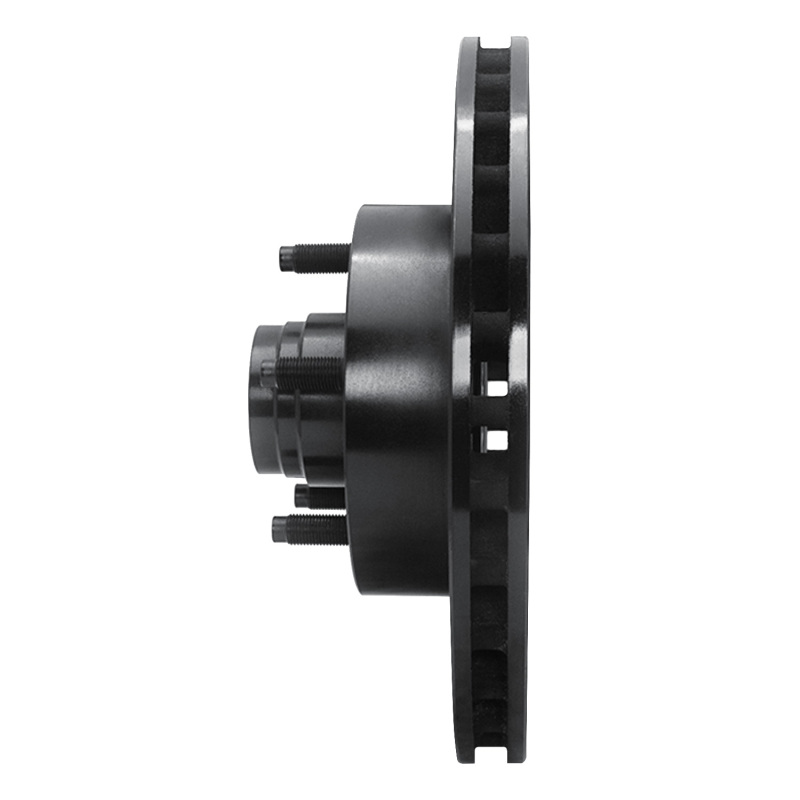 Ford Explorer Brake Rotor (1) - Front Left - R1 Concepts - Drilled & Slotted - Black - `95-`11